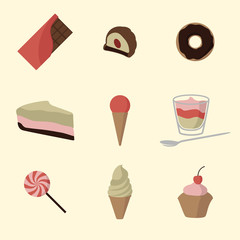 Confectionery icons