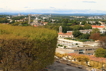 Peyrou garden in Montpellier, France
