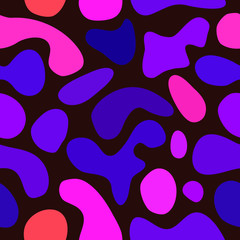 abstract vector chaotic spotted seamless pattern