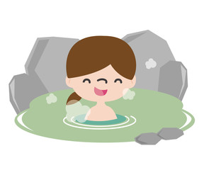 一人旅女子温泉入浴02