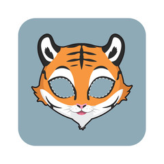 Tiger mask for Halloween and other festivities
