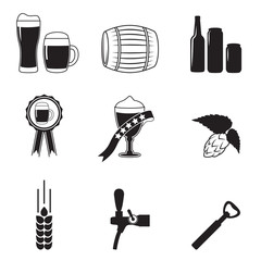 Fototapeta premium Beer icon set