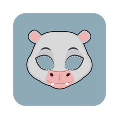 Hippo mask for Halloween and other festivities
