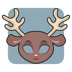 Reindeer mask for Halloween and other festivities