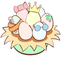 Illustration on a theme of questions on the future of children