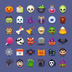 cute halloween icons