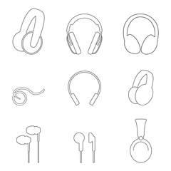 Headphones icons