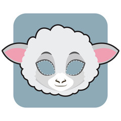 Sheep mask for Halloween and other festivities
