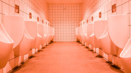 Men's toilet in vintage concept.