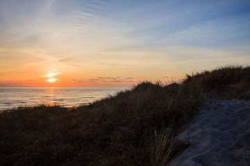 Sunset in denmark