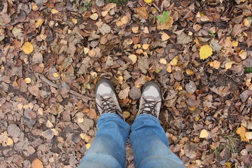 Я стою на листьях