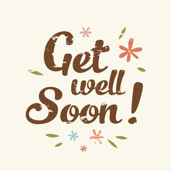 vector get well soon illustration