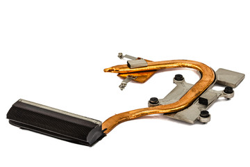 Heatpipe and radiators for cooling of computer processor, coolin