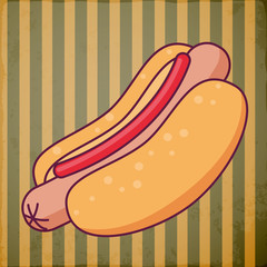 Vector hot dog