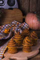 Homemade pumpkin muffins