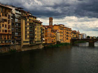 Fototapeta na wymiar Sky Over The Arno