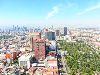 Bellas artes visto desde toma alta