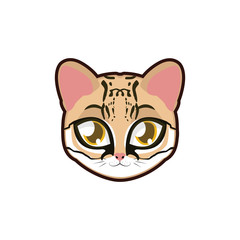 Ocelot portrait illustration