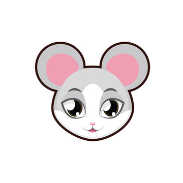 Mouse portrait illustration