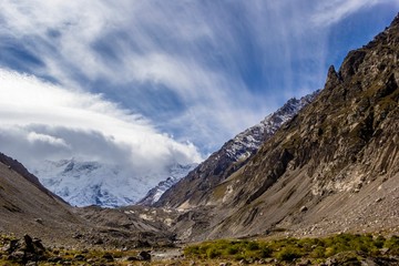 горный пейзаж, ущелье
