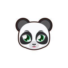 Panda portrait illustration