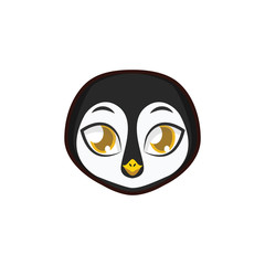 Penguin portrait illustration