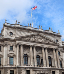 Fototapeta na wymiar British government building, Whitehall, London