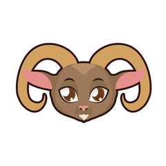 Urial portrait illustration