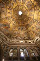 Fototapeta na wymiar Coupole du baptistère de Florence