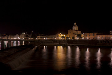 Obraz premium Florencja nocą