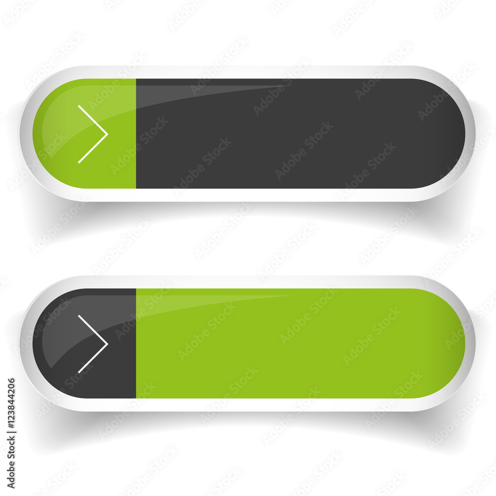 Poster empty web button set vector