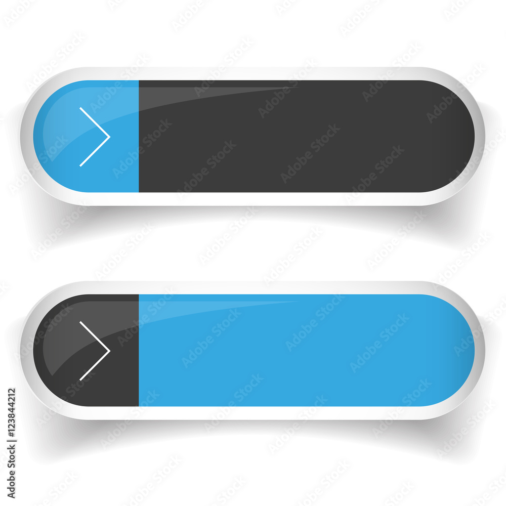 Poster empty web button set vector