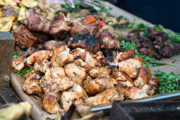 street food. kebab