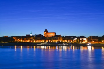 Torun city night view