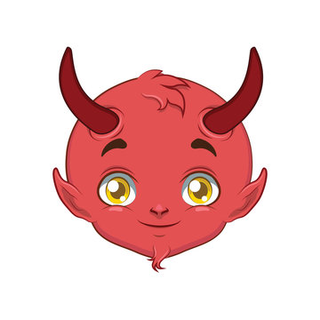 Devil portrait for multiple uses, avatar, icon, other