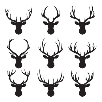 Deer horns icons