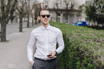 Fototapeta premium The man in the street