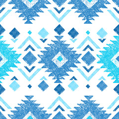 Materiał do szycia hand drawn tribal seamless pattern