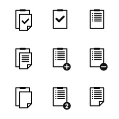 Clipboard icons