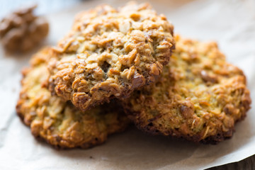 Homemade oatmeal cookie