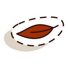 autumn leaf vector illustration.