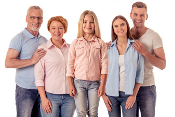 Fototapeta premium Happy big family
