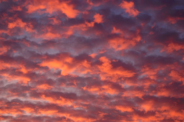 Naklejka na ściany i meble Red Clouds at Sunrise