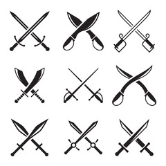 medieval sword set