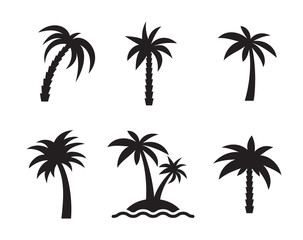palm icons set
