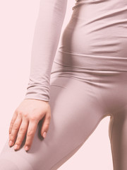 female body wearing thermoactive underwear