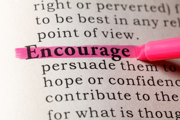Dictionary definition of encourage