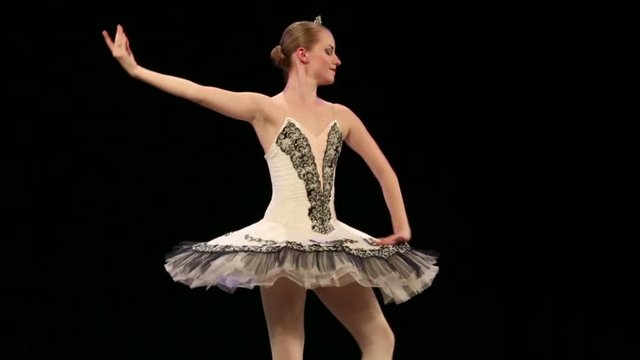 beautiful ballerina dancing