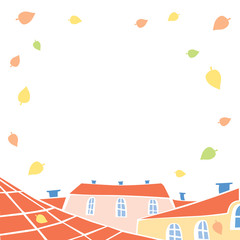 Vector Autumn City Landscape