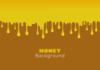 Vector background with flowing honey.